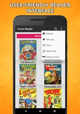 Comic Book Reader (cbz/cbr) android App screenshot 16